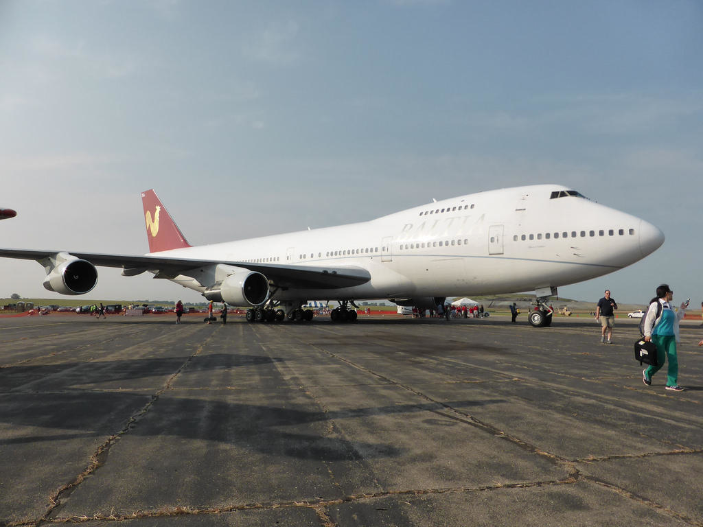 Boeing 747 de la aerolínea Baltia