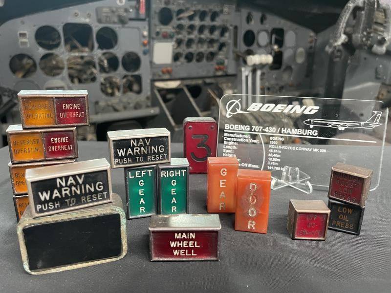 Boeing 707 bombillas de avisos