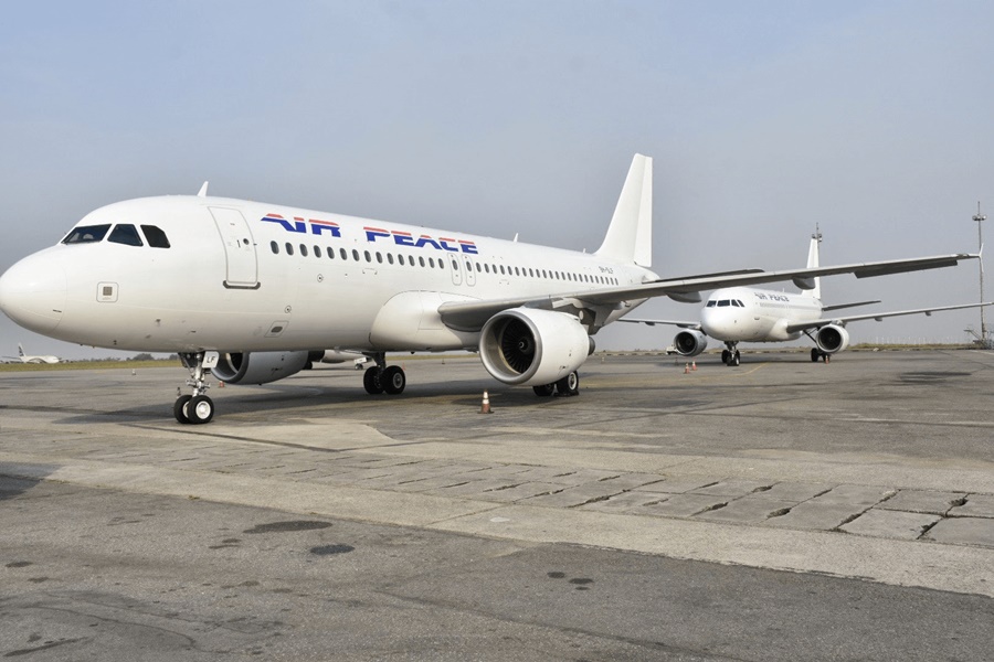 Airbus A320 de la aerolínea nigeriana Airpeace