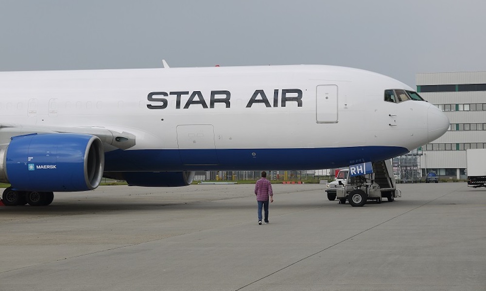 Avión correspondiente a la flota de la compañía aérea de carga Star Air