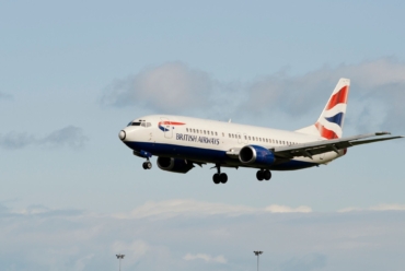 Airbus de British Airways aterrizando