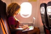 conectado a internet en el avion