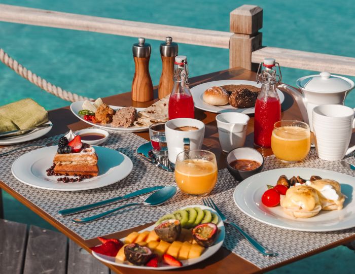 desayuno privado en maldivas